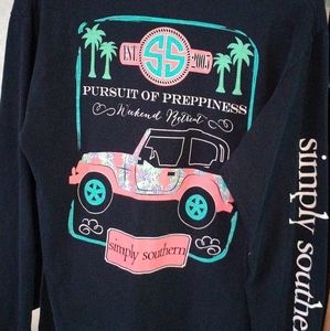 A long sleeve tshirt blue simply southern